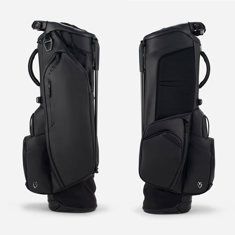 VESSEL プレイヤー 4.0 ダブルストラップ スタンド ブラック VESSEL ベゼル スタンド キャディバッグ PLAYER 4.0 Stand Pro
