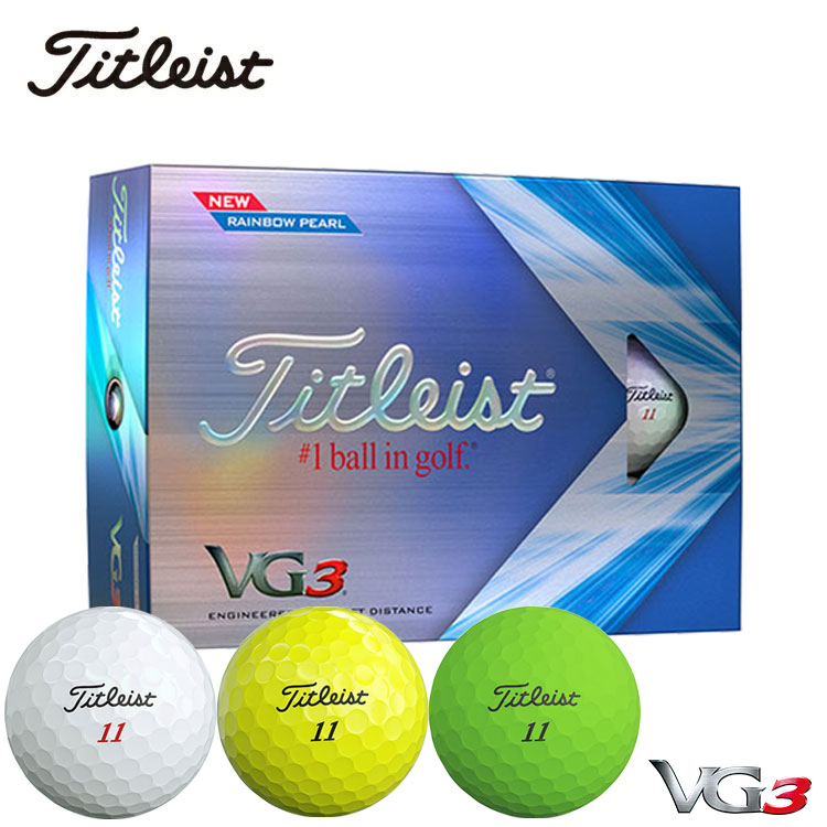 Titleist タイトリスト VG3 ゴルフボール 1ダース 12球入り 2022