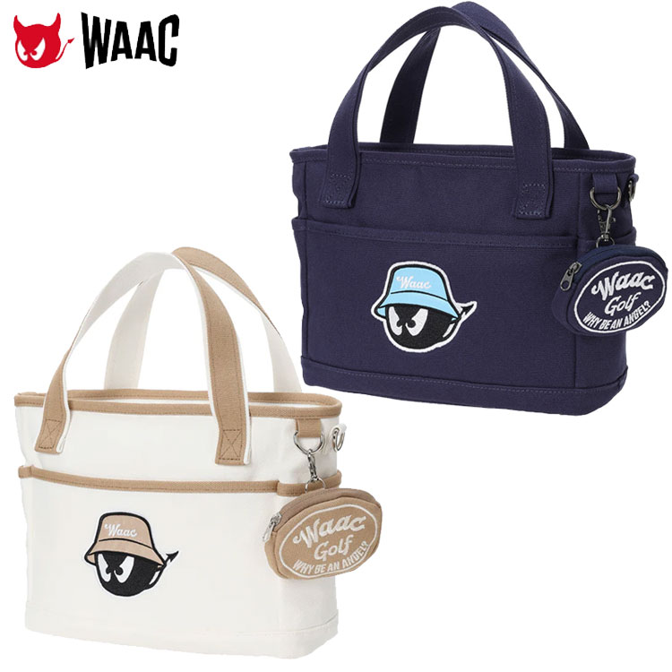WAAC ワック カートバッグ UNISEX キャンバス ラウンドバッグ トートバッグ ミニポーチ付き 072252820 ユニセックス ゴルフ
