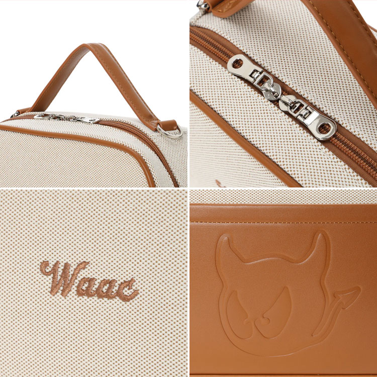 WAAC ワック カートバッグ UNISEX クラシックキャンバス ラウンドバッグ ショルダーバッグ 072254814 ユニセックス ゴルフ_6