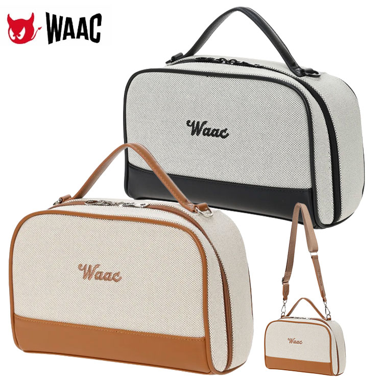 WAAC ワック カートバッグ UNISEX クラシックキャンバス ラウンドバッグ ショルダーバッグ 072254814 ユニセックス ゴルフ