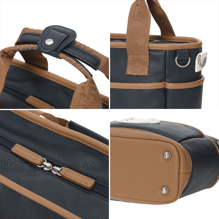 WAAC ワック カートバッグ UNISEX Grainy Synthetic Leather ラウンド