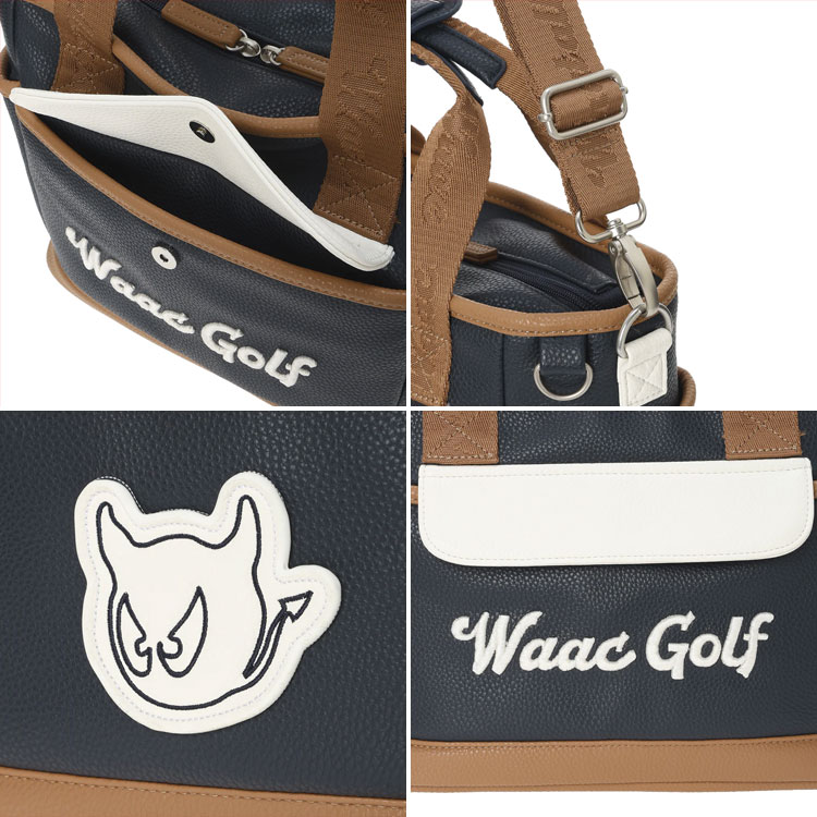 WAAC ワック カートバッグ UNISEX Grainy Synthetic Leather ラウンド