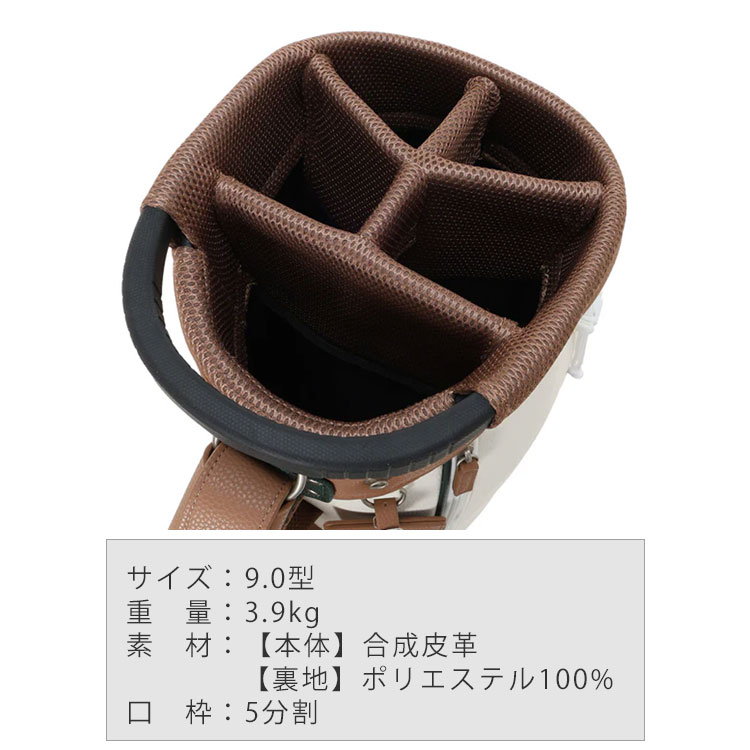 WAAC ワック カートキャディバッグ 9型 ユニセックス グレイニー