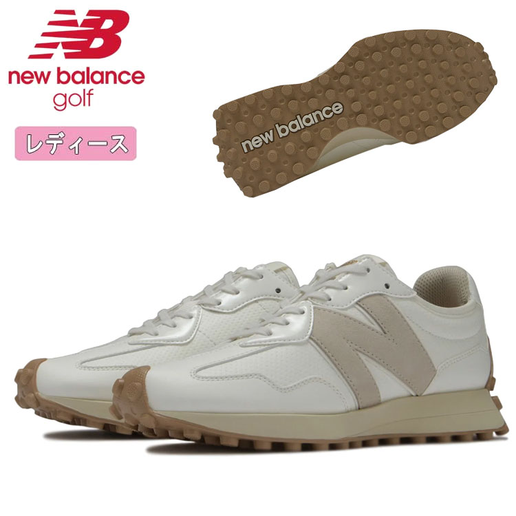 【大特価！】【レディース】 ニューバランス new balance ゴルフシューズ スパイクレス ベージュ 327 v1 SL AB WGS327AB