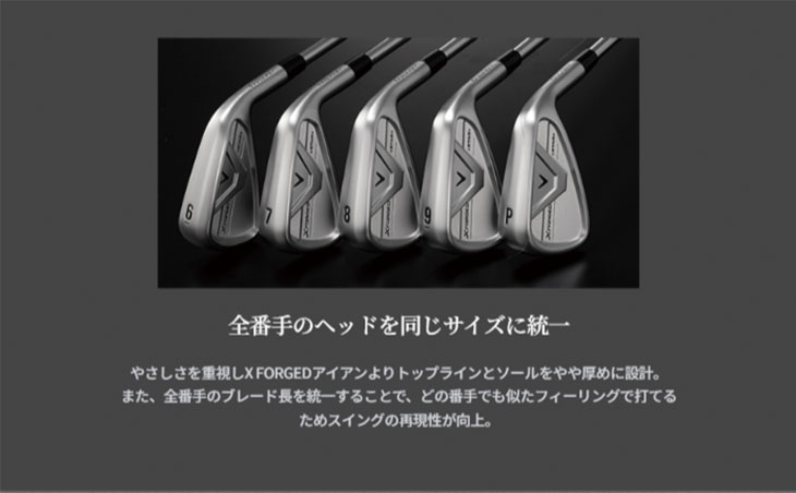 ポテトサラダ【Callaway】 X Forged star 6本 これぞ“古き良き軟鉄一枚物“の感触！キャロウェイ『Xフォージド スター