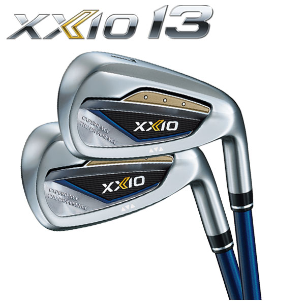 ダンロップ DUNLOP  ゼクシオ13  XXIO13 アイアン MP1300 純正カーボンシャフト #6-9,Pw(5本セット) 【ネイビー】｜daiichigolf