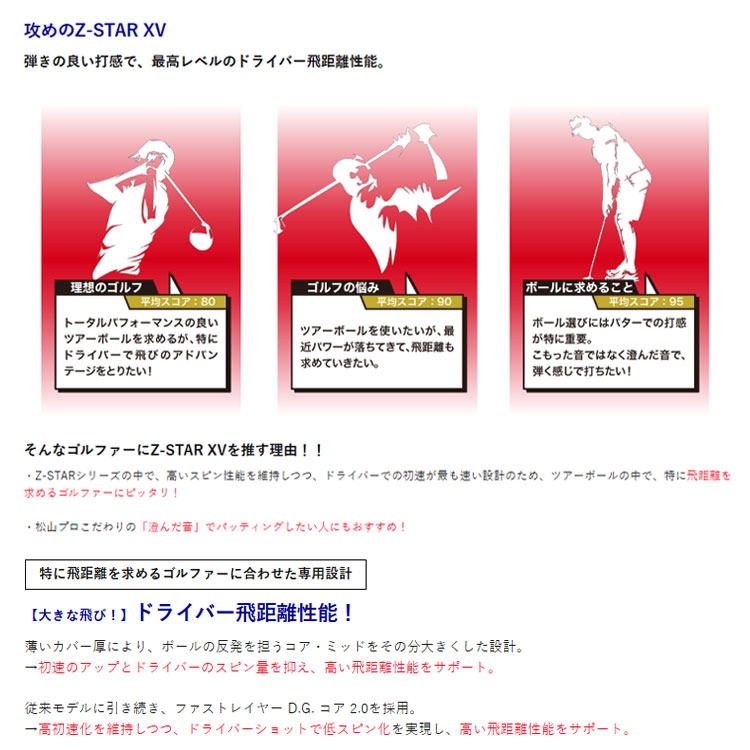 ダンロップスポーツ 【数量限定】 スリクソン Z-スター XV ディバイド