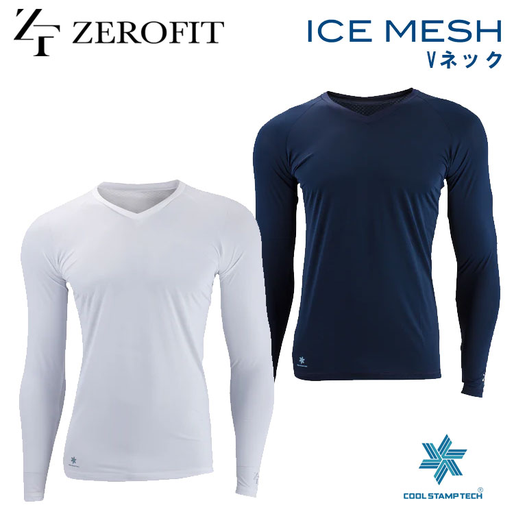 CIX|[c [tBbg ACXbV VlbN  A_[EFA ZEROFIT ICE MESH V NECK uClbN St
