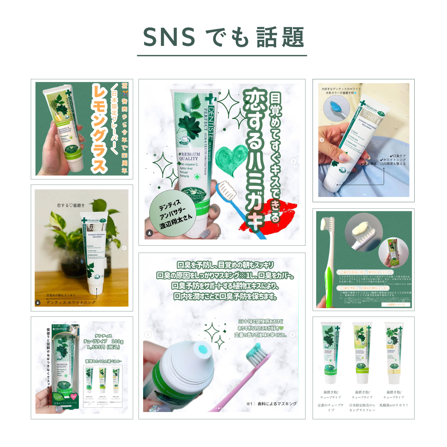 美品　DESデンタル　120回歯科医師コース対応 裁断済]1点限り DENTISTE'（デンティス） 日本限定フレーバー デンティスチューブ100g