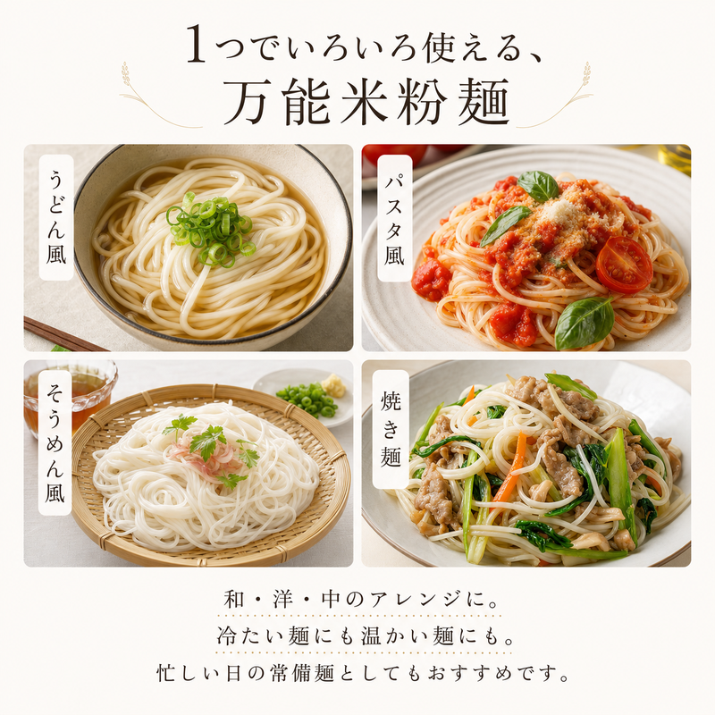 米粉麺 6個入り グルテンフリー 無添加 国産 熊本県産ヒノヒカリ使用