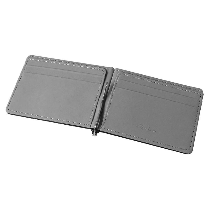 マネークリップ メンズ 財布 二つ折り財布 カードケース 極薄 軽量 男女兼用 無地 コンパクト ウ...