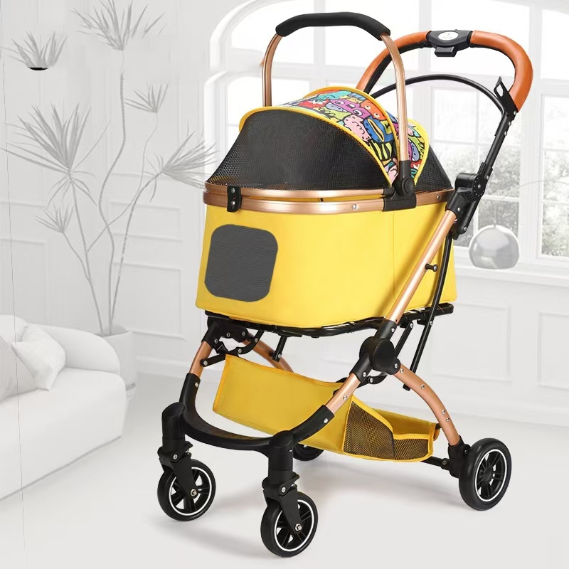 ペットカート 分離式 2way 取り外し可能 折りたたみ 犬用ベビーカー ペットカート 分離 2way 取り外し 対面式 バスケット 軽快走行