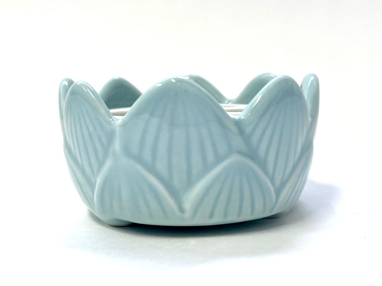 お墓用線香立て 蓮華：青磁（小） : 大黒屋仏壇店 - 通販 - Yahoo