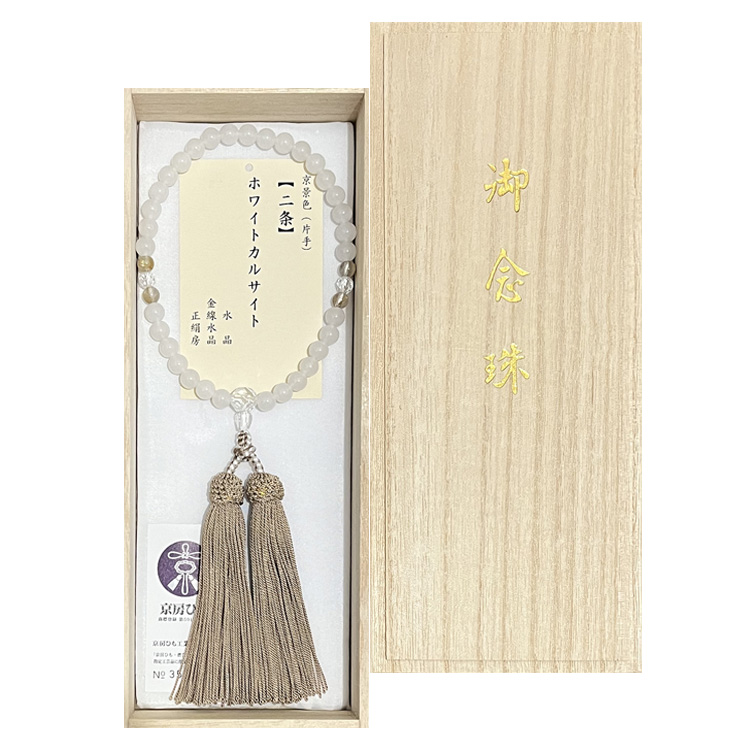 大黒屋仏壇店オリジナル】数珠 女性用 略式念珠 6種から選べる天然石