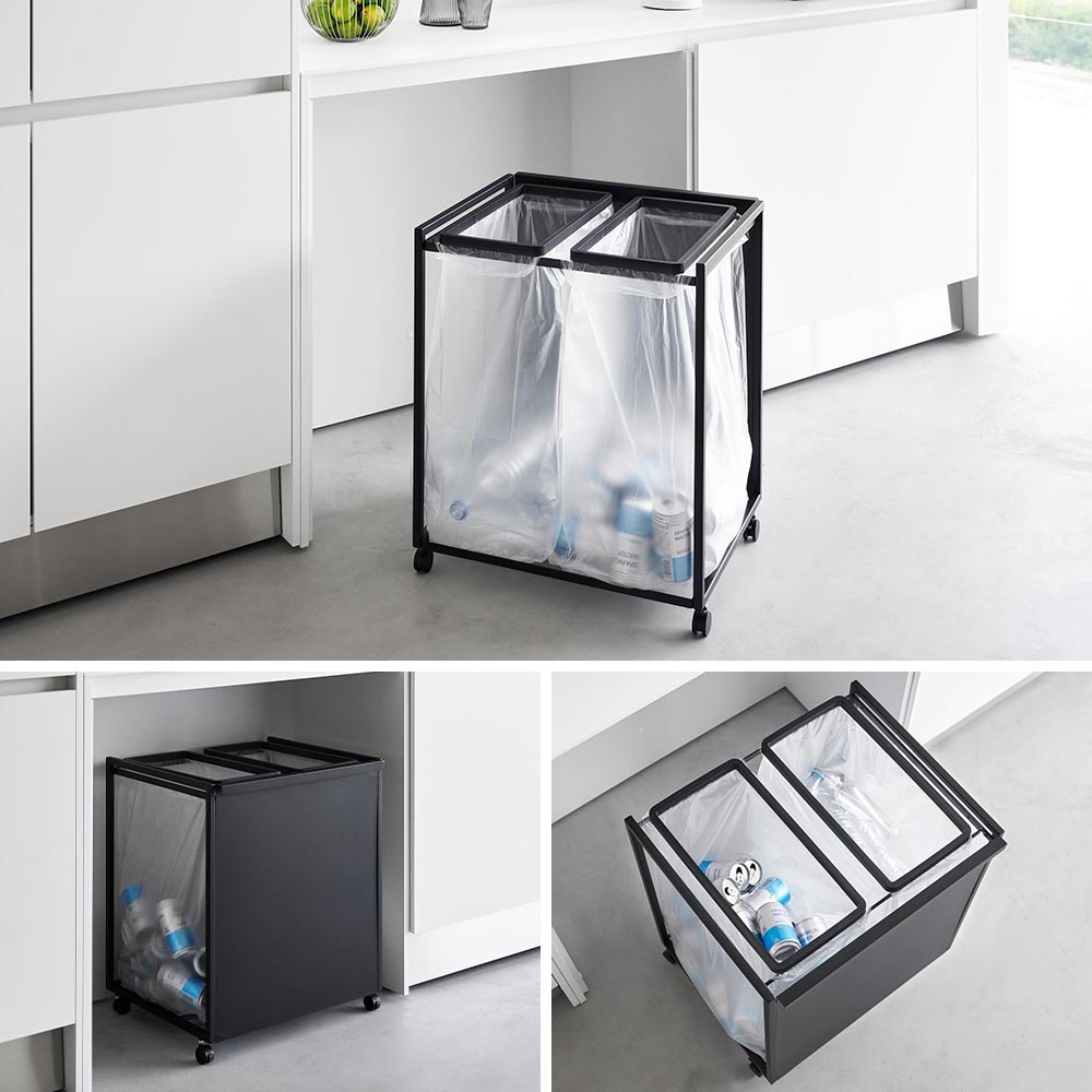 tower 山崎産業 45Lゴミ箱 tower ゴミ箱 ワゴン 45l キッチン 分別 キャスター 目隠し
