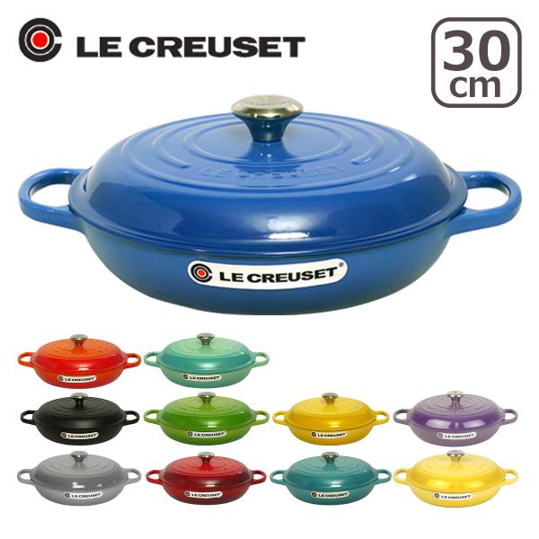 ル・クルーゼ SIGNATURE ビュッフェキャセロール 30cm （つまみシルバー） Le Creuset｜daily-3