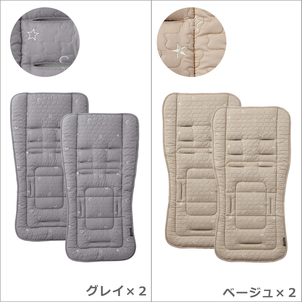 AIRBUGGY（エアバギー） 抗ウイルス ベビーカー用マット 2枚セット