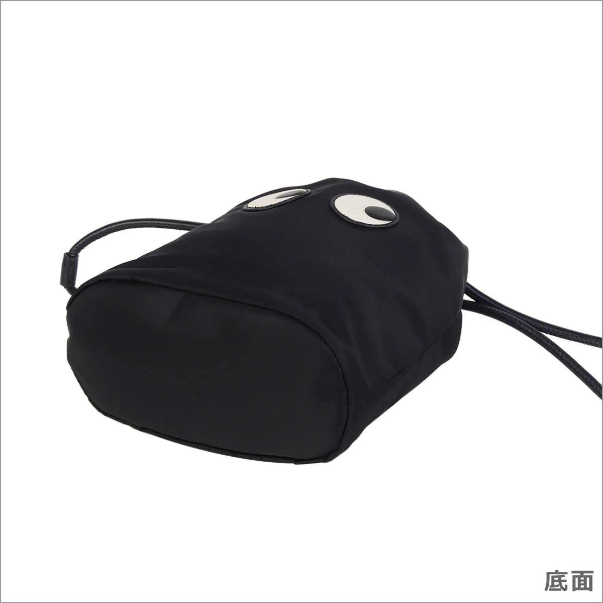 アニヤ・ハインドマーチ アイズ ドローストリング ポーチ DRAWSTRING POUCH EYES IN BLACK 193566 ANYA HINDMARCH | ANYA HINDMARCH | 04