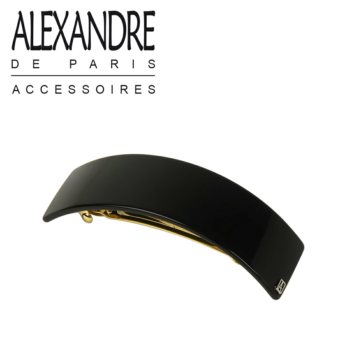 アレクサンドル ドゥ パリ アーチ型 バレッタ大きめシンプル  BARRETTE AQCH-1743 ALEXANDRE DE PARIS ブランド｜daily-3｜02