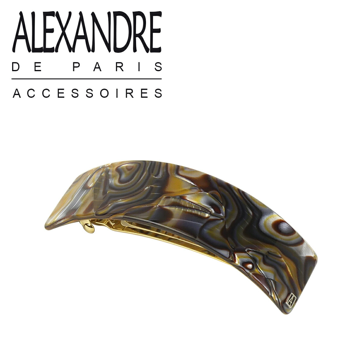 アレクサンドル ドゥ パリ アーチ型 バレッタ大きめシンプル BARRETTE AQCH-1743 ALEXANDRE DE PARIS ブランド