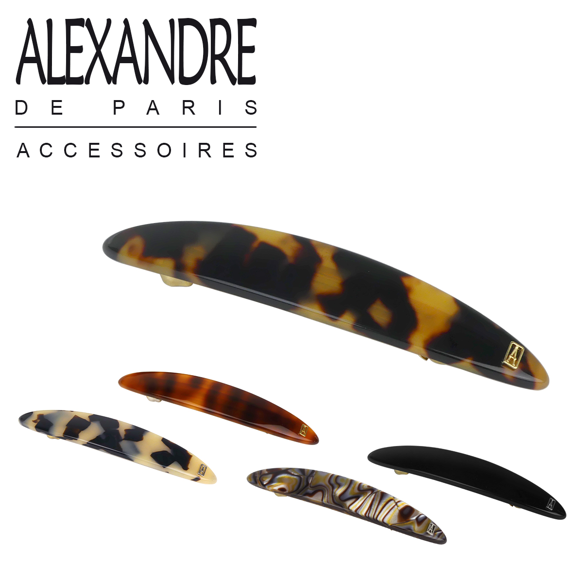 アレクサンドル ドゥ パリ バレッタ ヘアアクセサリー ALEXANDRE DE PARIS Barrette Soleferino AA7-17617-02