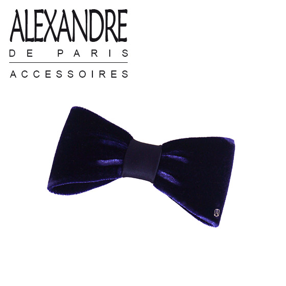アレクサンドルドゥパリ　ベロアリボンバレッタ バレッタ (8 cm)｜ALEXANDRE DE PARIS（アレクサンドル ドゥ パリ）