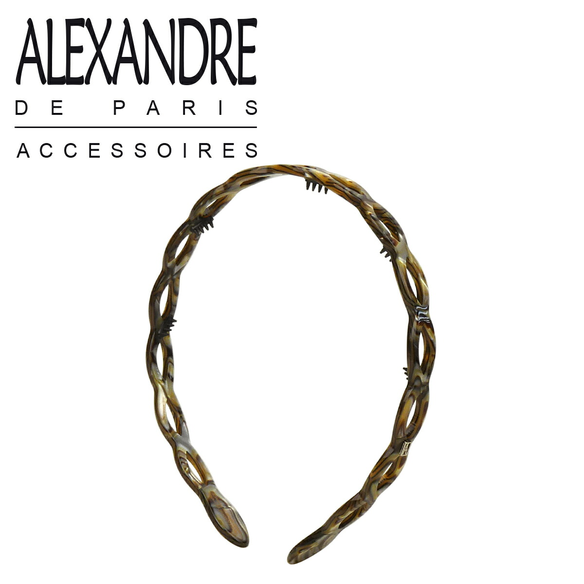 【並行輸入品】アレクサンドルドゥパリ カチューシャ ヘアアクセサリー SERRE TETE ANNEAUX ALEXANDRE DE PARIS AHB-1573 髪留め レディースの画像