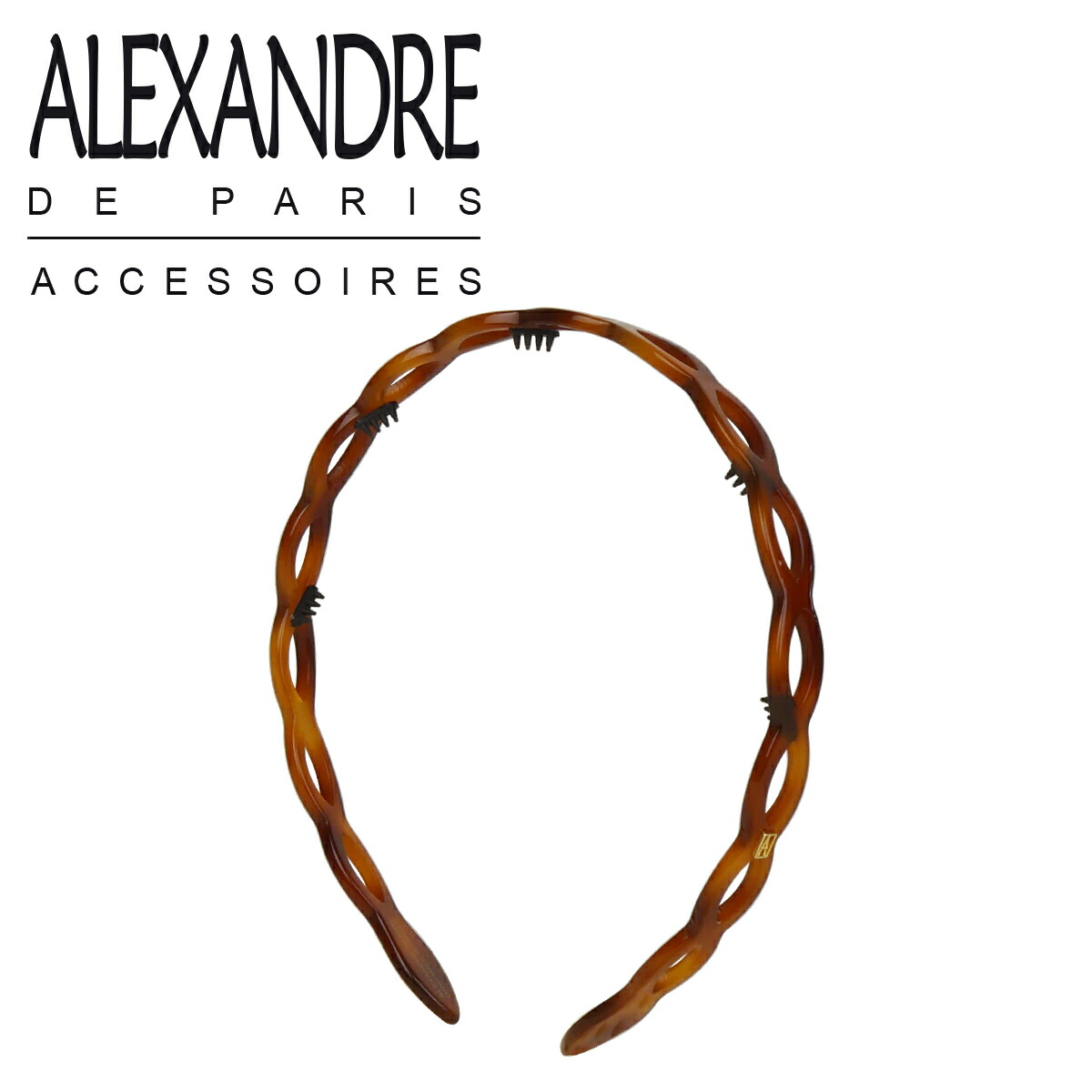 【並行輸入品】アレクサンドルドゥパリ カチューシャ ヘアアクセサリー SERRE TETE ANNEAUX ALEXANDRE DE PARIS AHB-1573 髪留め レディースの画像