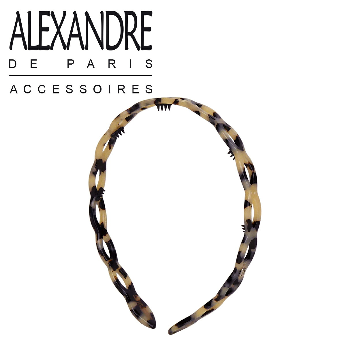 【並行輸入品】アレクサンドルドゥパリ カチューシャ ヘアアクセサリー SERRE TETE ANNEAUX ALEXANDRE DE PARIS AHB-1573 髪留め レディースの画像