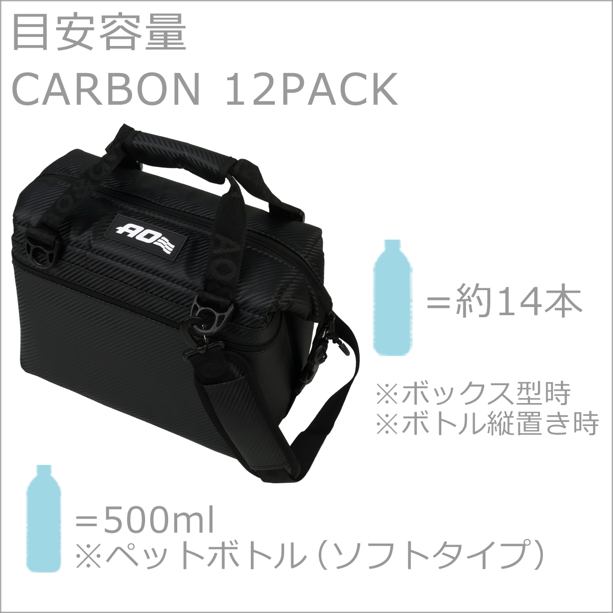 AOクーラーズ クーラーボックス AO Coolers 12 PACK CARBON カーボン