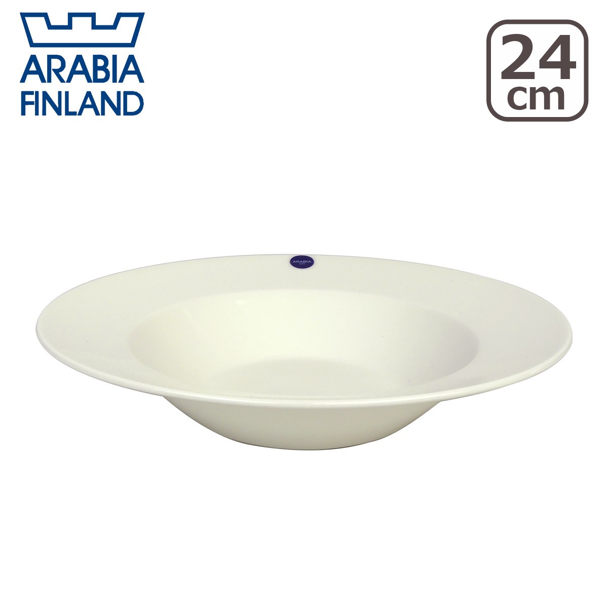 アラビア ココ 24cm ディーププレート ホワイト Arabia Koko 食器 深皿｜daily-3