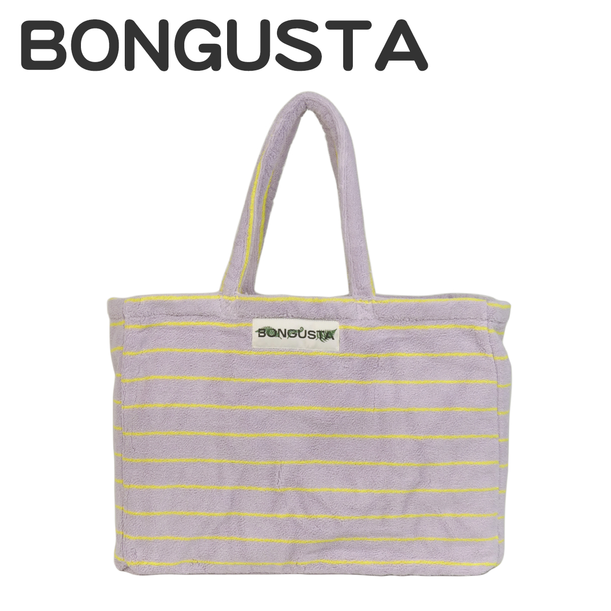 【並行輸入品】BONGUSTA ボングスタ トートバッグ ナラム ウィークエンド Naram Weekend Bag BON27 タオル地 ボーダー 無地 A4収納可能の画像