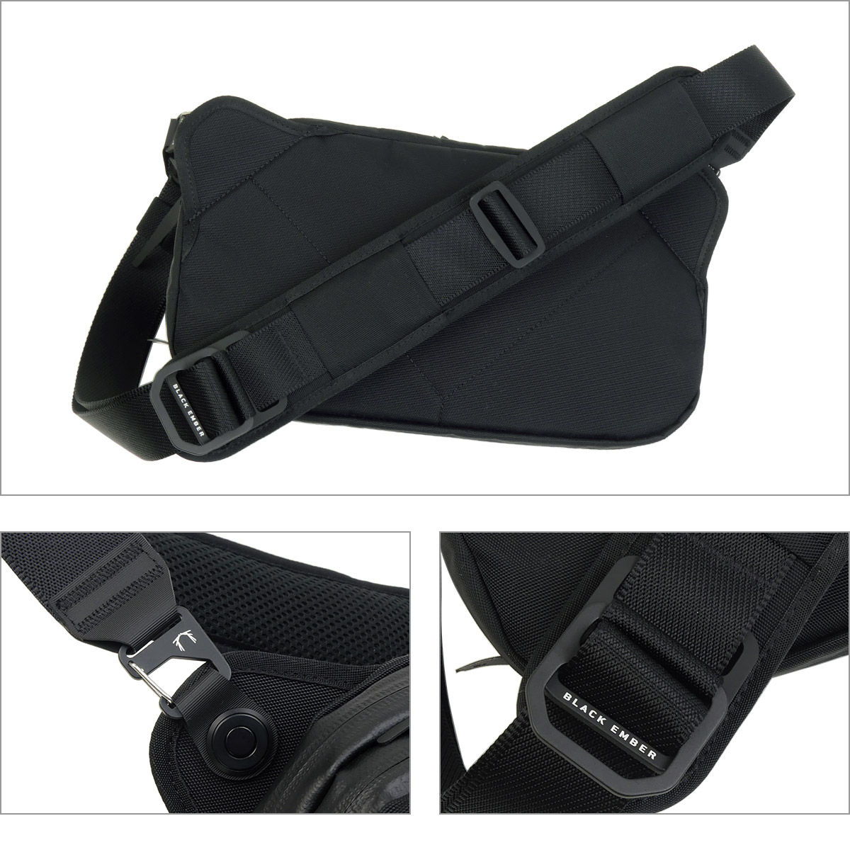 ブラックスリングバッグ BLACK EMBER（ブラックエンバー） ショルダーバッグ GRIP SLING-6