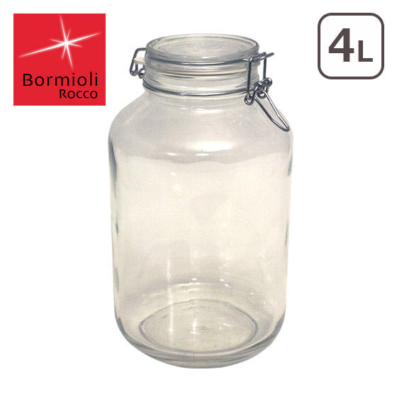 Bormioli Rocco（ボルミオリロッコ） ガラス製 フィド ジャー 4L