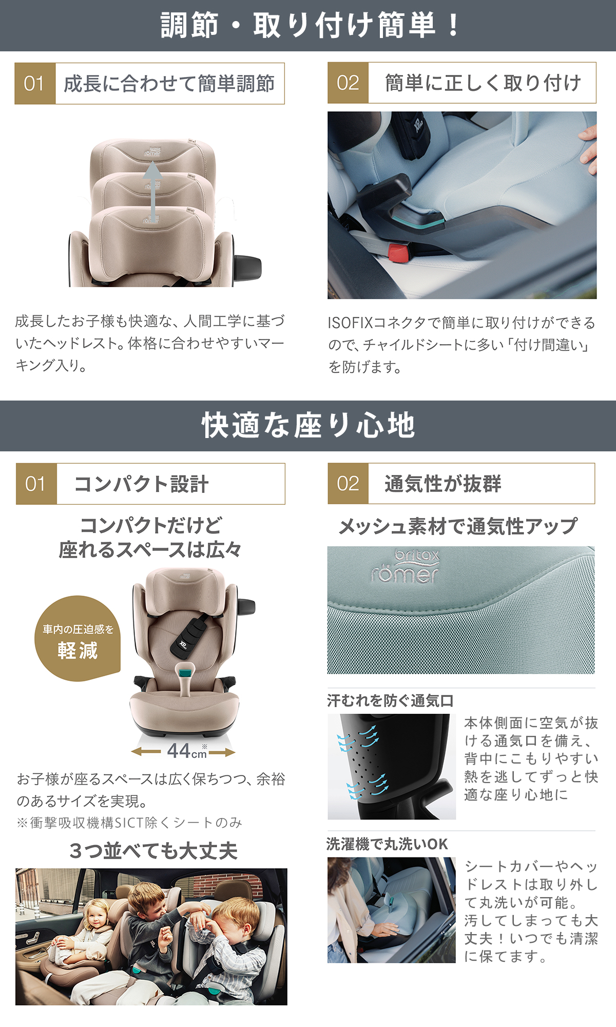 Britax Romer（ブリタックスレーマー） チャイルドシート ISOFIX固定