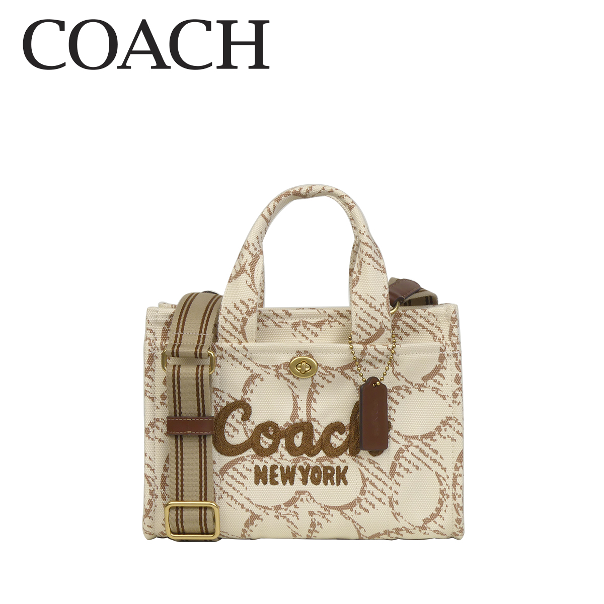 【COACH職人監修】CAM61 26型 カーゴモノグラム 2WAYトートバッグ COACH コーチ カーゴ トートバッグ CAM61 B4NP CARGO TOTE 26