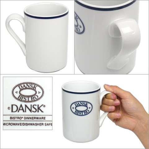 DANSK ダンスク BISTRO（ビストロ）ロゴ付き マグカップ 300ml 2点セット TH07310CL 北欧 食器 mug｜daily-3｜02