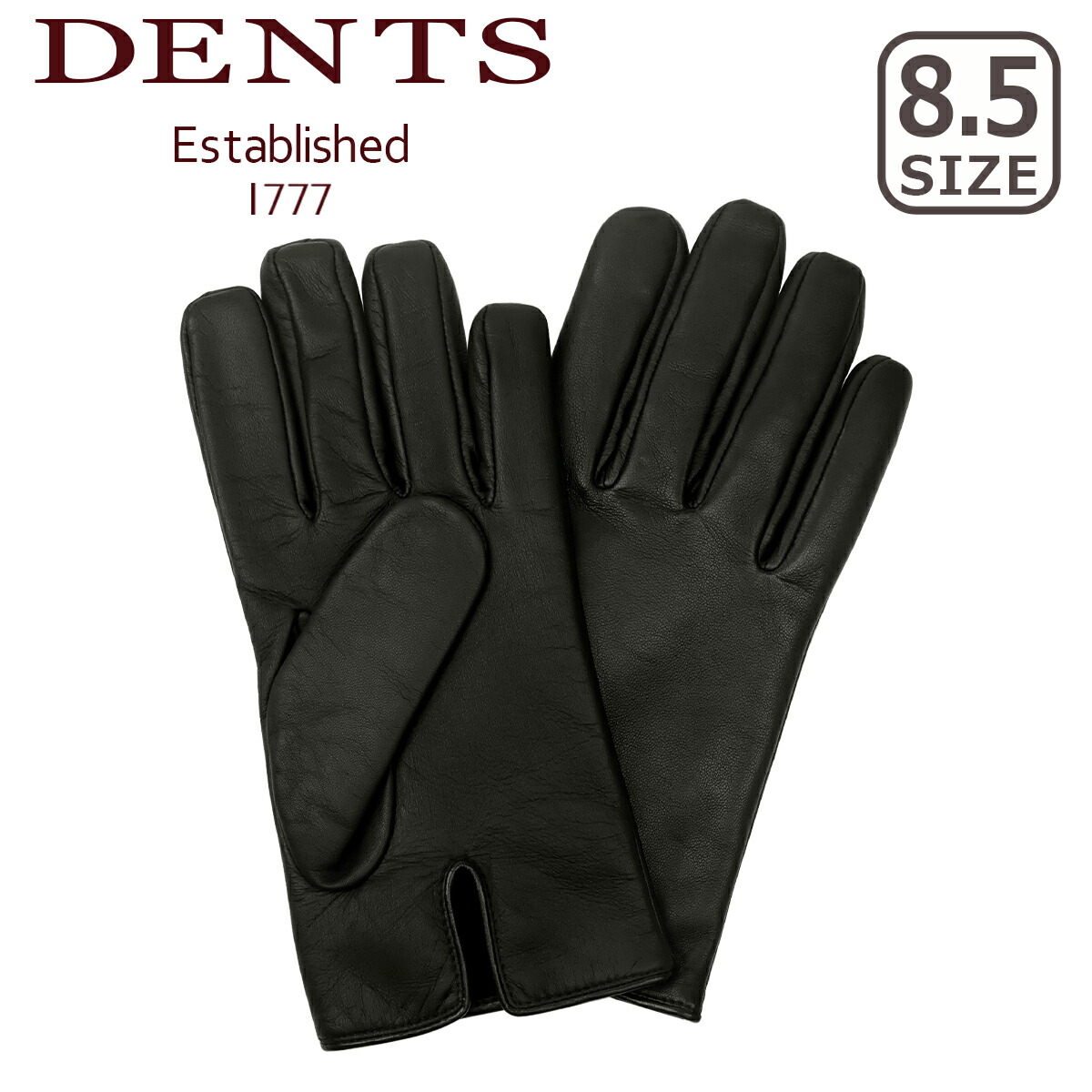 DENTS 黒 レザー 手袋 サイズ8 DENTS（デンツ） 【並行輸入品】デンツ ヘアシープ 手袋 メンズ レザー