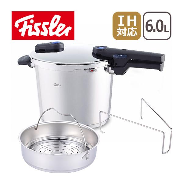 フィスラー 圧力鍋 ビタクイック プラス 6L Fissler 90-06-00-511 IH対応 直火（ガス火）対応｜daily-3