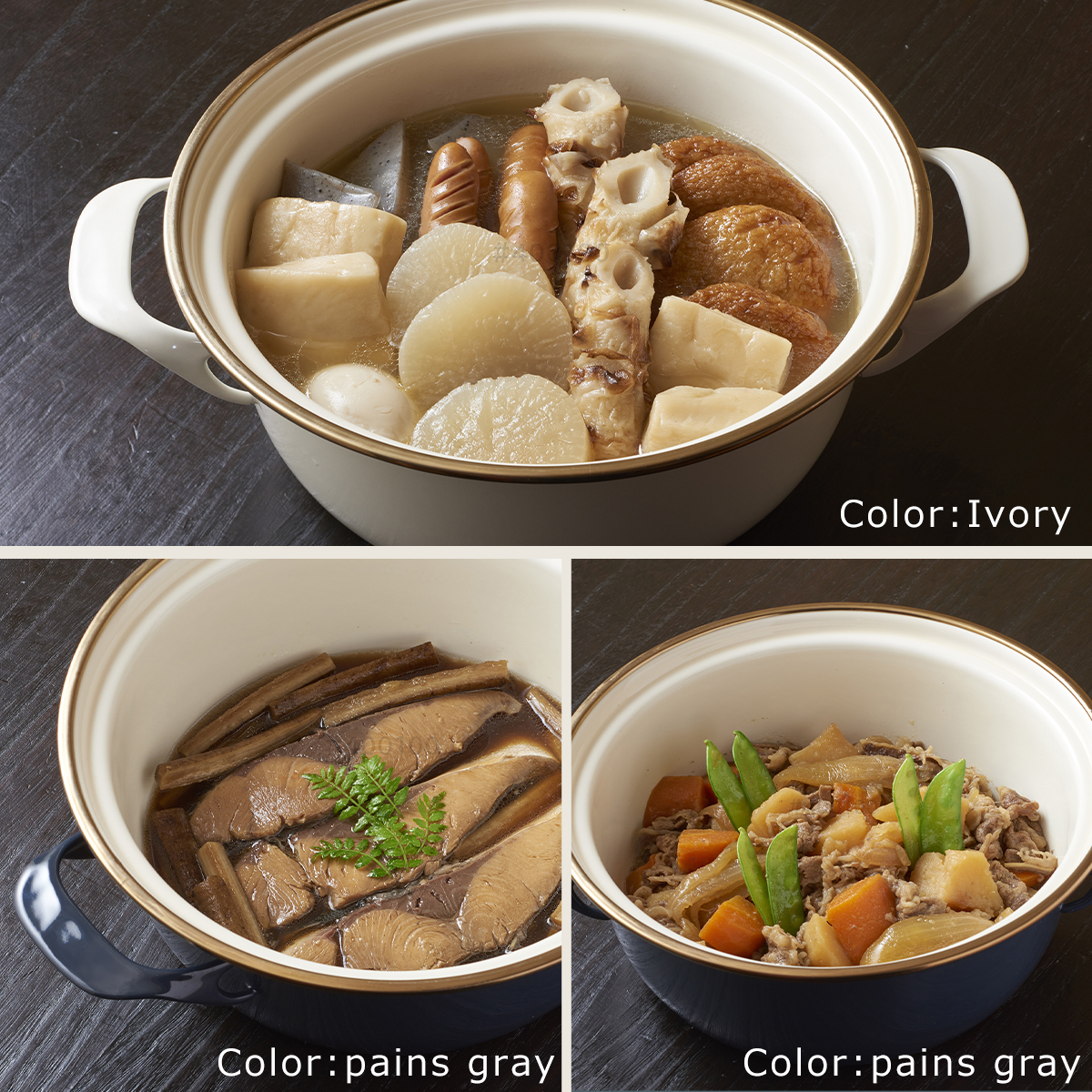 富士ホーロー EXシリーズ 22cmキャセロール EX-22W 両手鍋 レシピ集