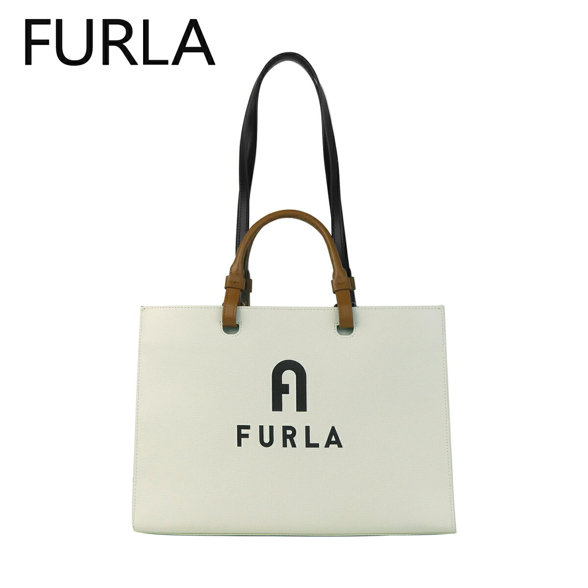 フルラ WB00725 トートバッグ ホワイト  Furla ヴァーシティ スタイル 肩掛けバッグ FURLA（フルラ） 【並行輸入品】フルラ ヴァーシティ スタイル トート