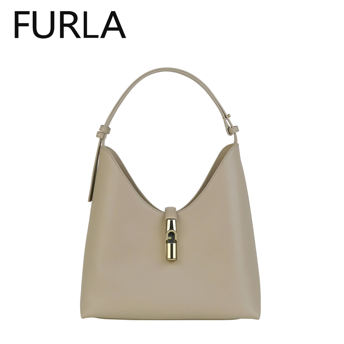 専用　FURLA フルラ　ホーボーバッグ　ベージュ　吉高由里子 FURLA（フルラ） ハンドバッグ IRIDE MINI HOBO Shoulder Bag イリデ