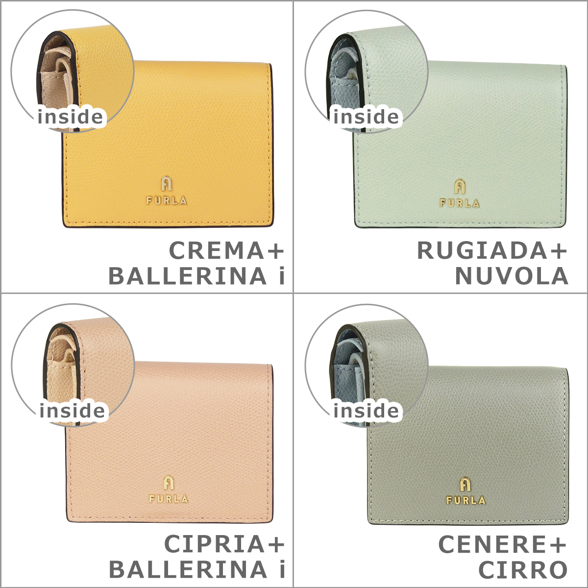 【並行輸入品】フルラ カメリア 二つ折り財布 小銭入れ付 S コンパクトウォレット WP00304 ARE S COMPACT WALLET BIFOLD COIN FURLA CAMELIA 爆買の画像