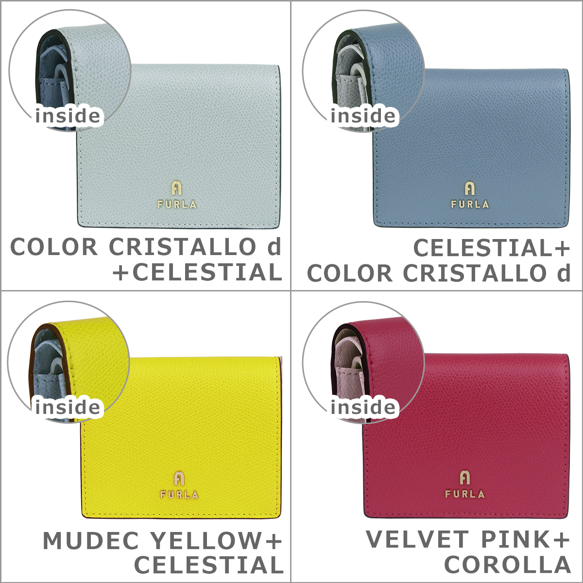 【並行輸入品】フルラ カメリア 二つ折り財布 小銭入れ付 S コンパクトウォレット WP00304 ARE S COMPACT WALLET BIFOLD COIN FURLA CAMELIA 爆買の画像