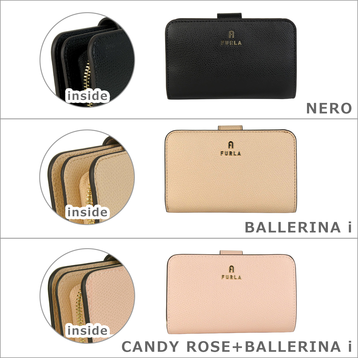 【並行輸入品】フルラ カメリア 二つ折り財布 ...の詳細画像4