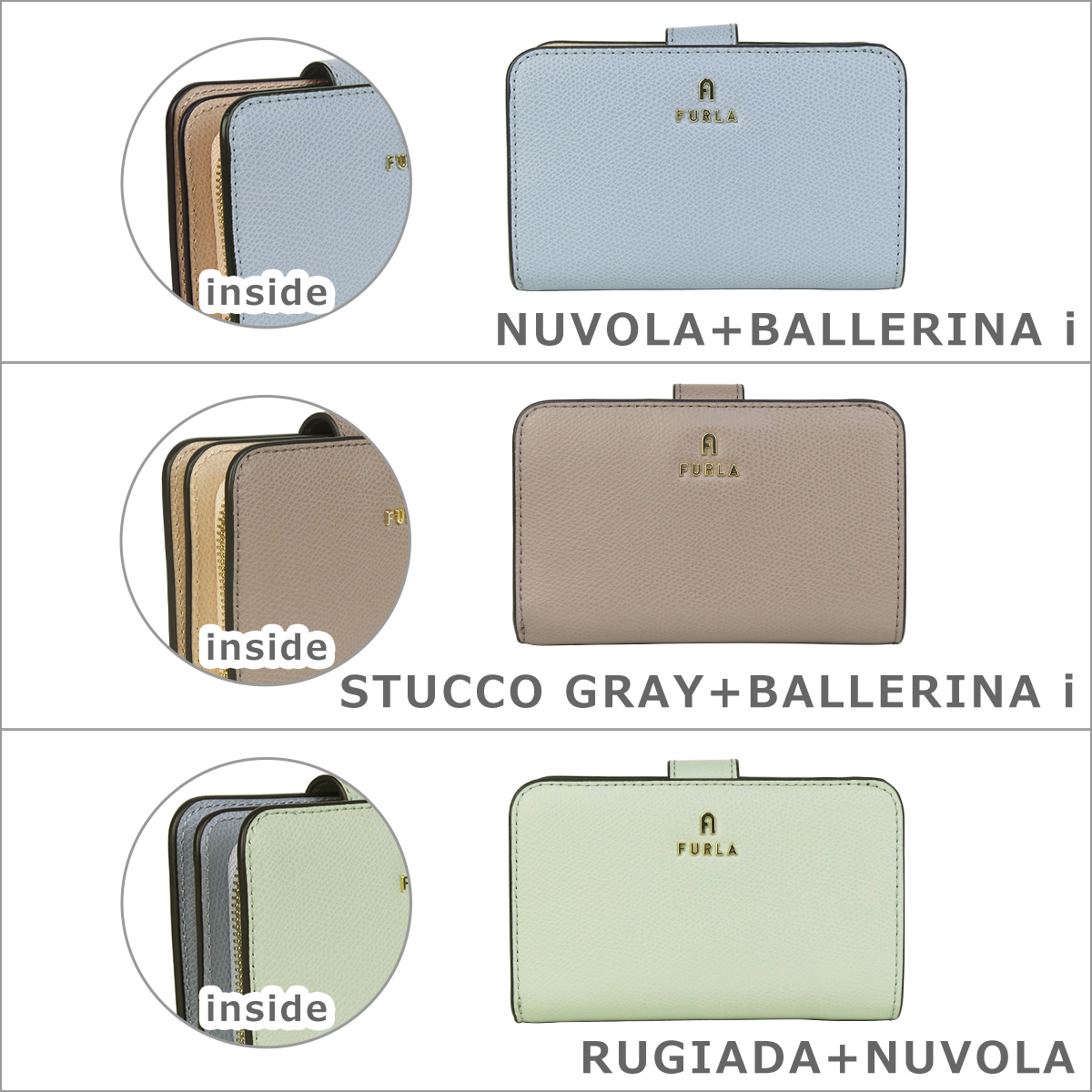 【並行輸入品】フルラ カメリア 二つ折り財布 ...の詳細画像5