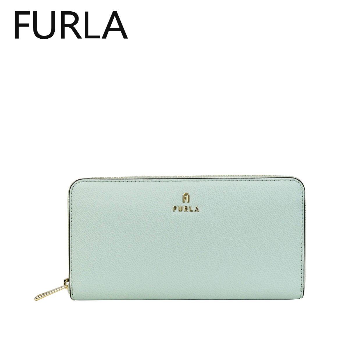【新品未使用】FURLA カメリア 長財布 水色 フルラ 長財布 財布 レディース カメリア エクストラ ラージ バイ