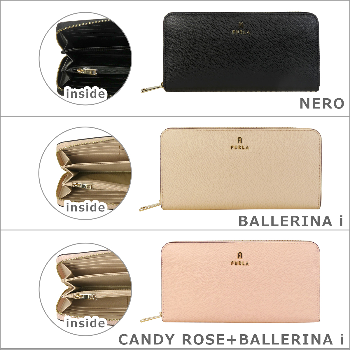 【並行輸入品】フルラ カメリア XL ジップアラウンドウォレット長財布 小銭入れ付 WP00322 ARE XL ZIP AROUND FURLA CAMELIA 爆買の画像