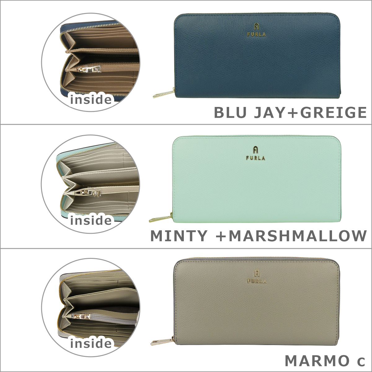 FURLA（フルラ） 【並行輸入品】フルラ カメリア XL ジップアラウンド